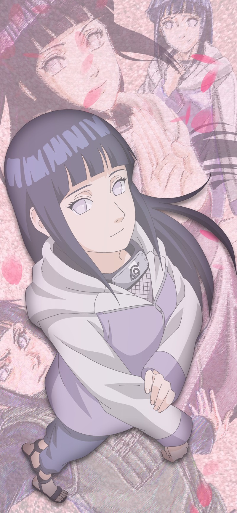 Персонажи аниме в группе на розовом фоне (аниме, anime, хината, hinata, любовь)