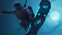 fortnite battle royale, video game, driftboard, overtaker wallpaper