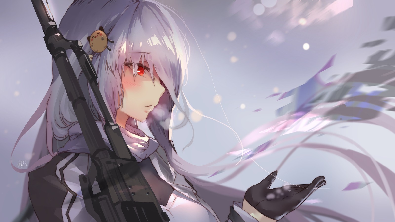 Скачать обои аниме, anime, фронт девушек, girls frontline, видеоигра