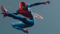 Fond d'écran dynamique 4K de Miles Morales en action du jeu Spider-Man