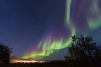 aurora, naturaleza, verde, nube, atmósfera