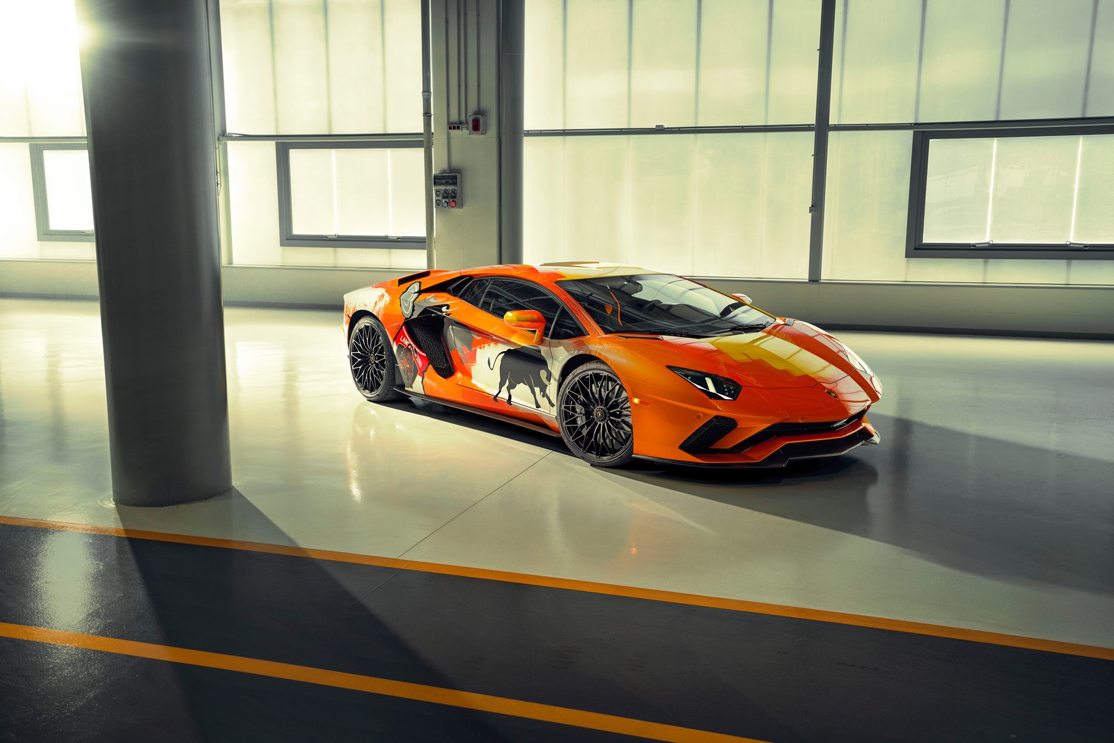 lamborghini aventador s, 8k, skyler grey, custom tuning, 5k wallpaper