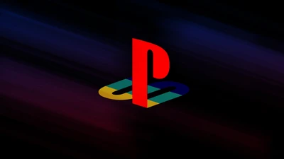 Logo emblématique de PlayStation en bleu électrique et rouge vif