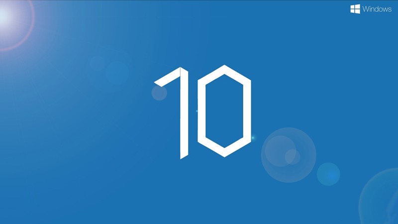 Логотип windows 10 на синем фоне (windows 10, microsoft windows, синий, лазурный, дневное время)