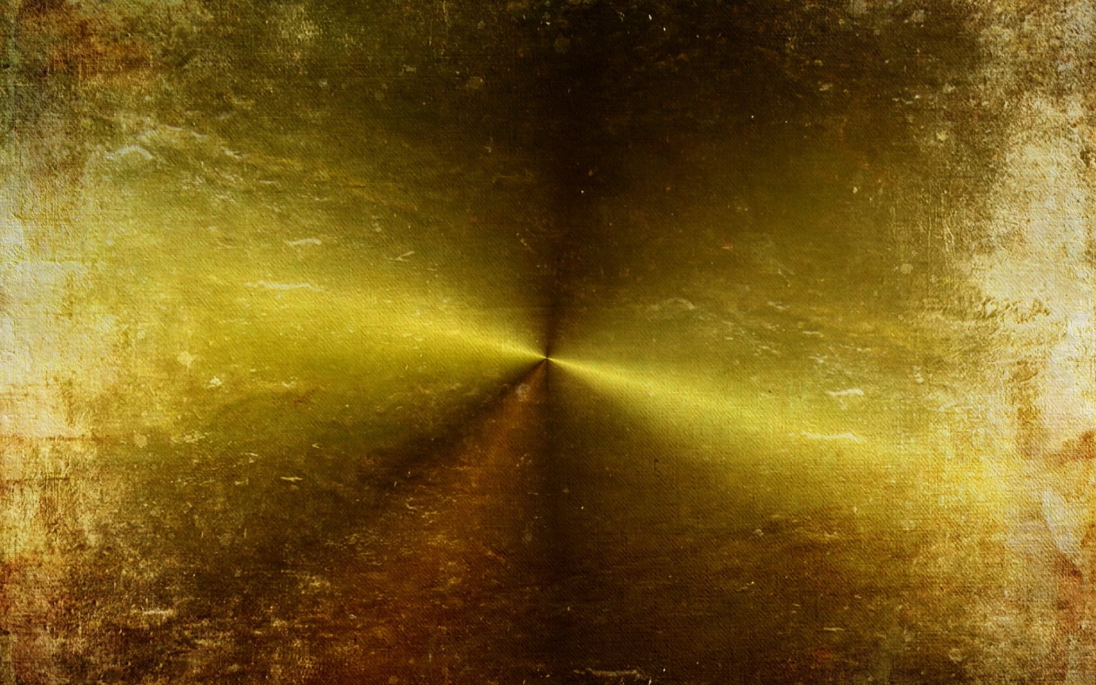 A close up of a yellow light shining through a grungy wall (texture, texture mapping, color, symmetry)