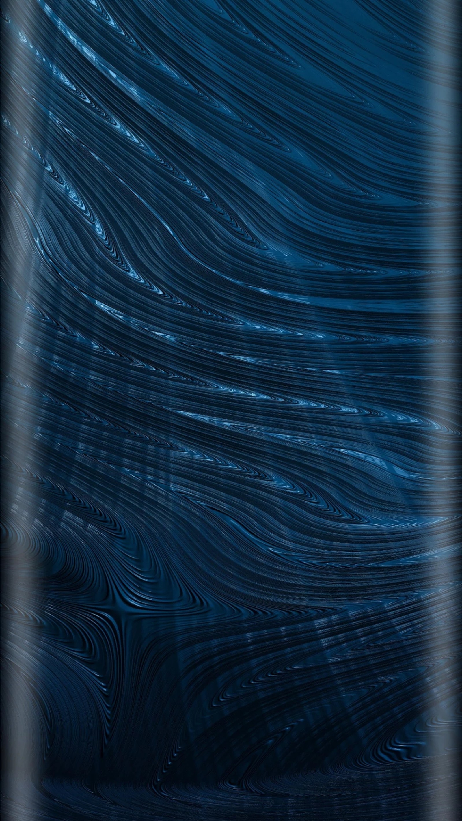 Uma imagem de uma onda azul no oceano (abstrato, beleza, azul, estilo de borda)