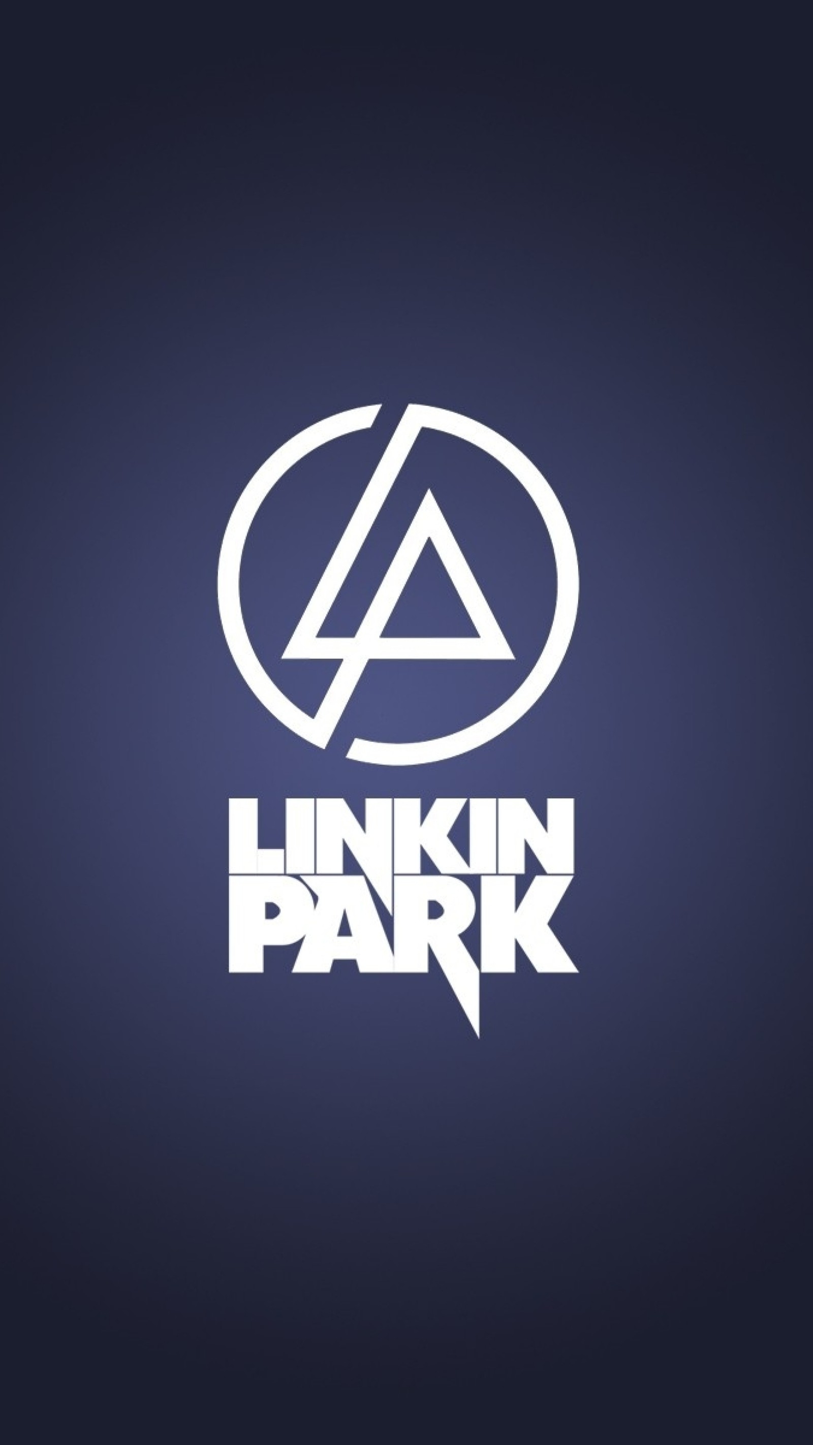 Logo de linkin park sur fond bleu foncé (bleu, groupe, kauankas, linkin, linkin park)