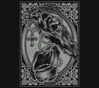 bible, black, crow, darkness, design