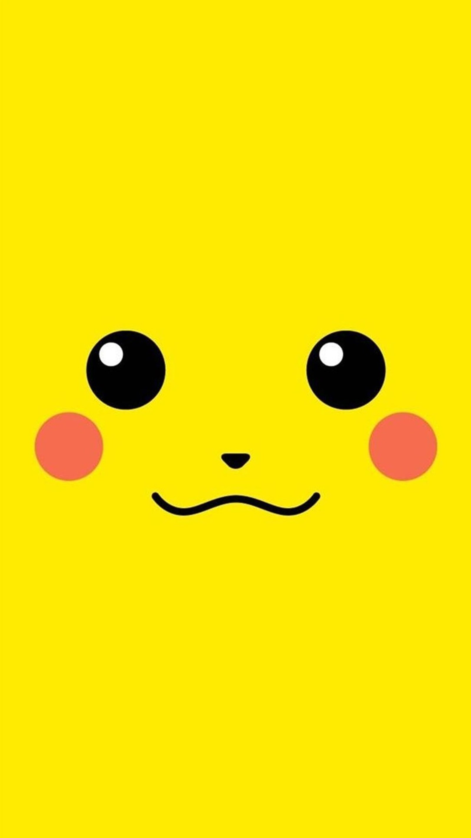 Um rosto de pokémon amarelo com olhos pretos e uma expressão triste (anime, preto, gato, cachorro, engraçado)