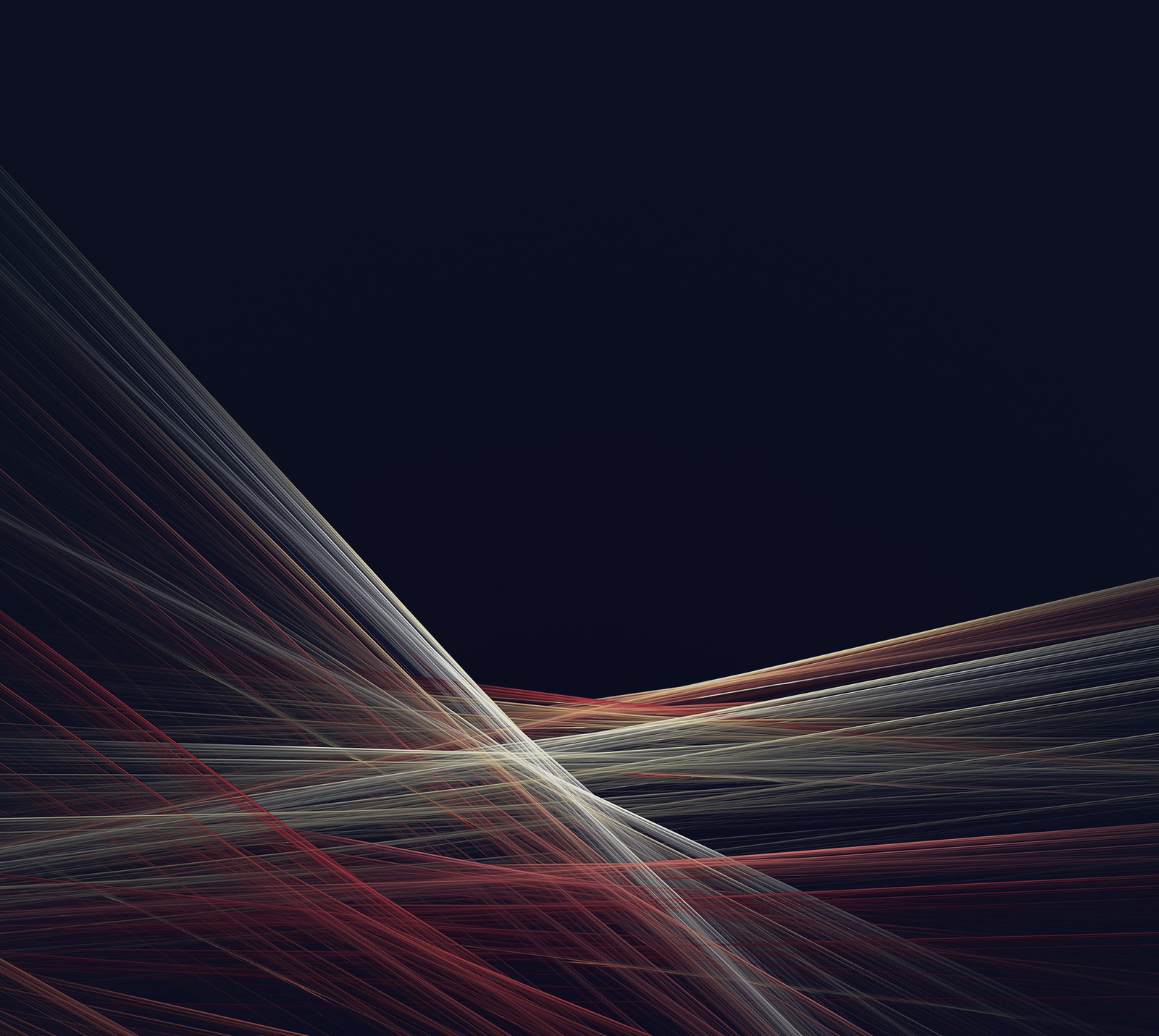 Abstract photograph of a black background with red and white lines (g3, lg, lgg3, wallpaper)