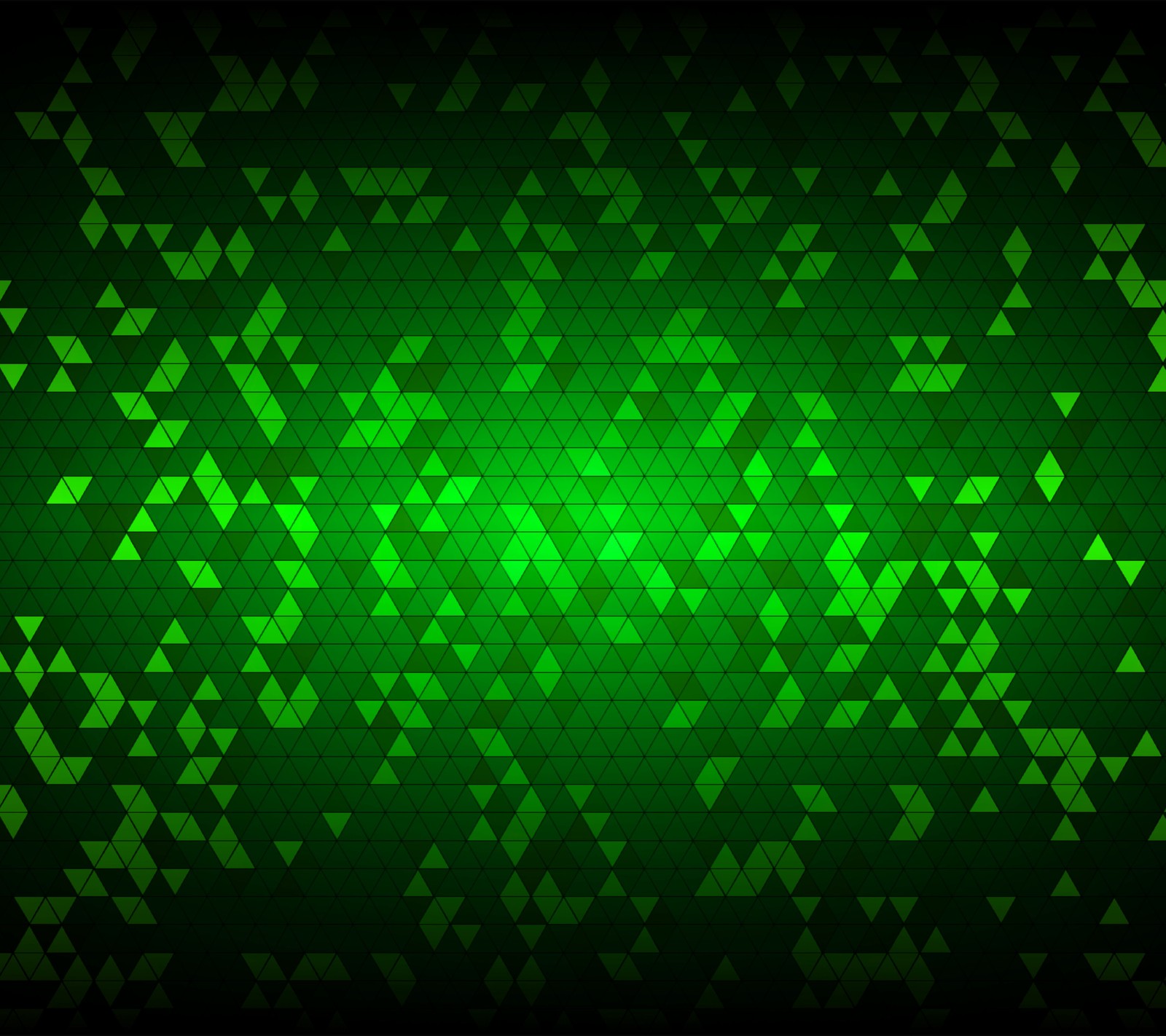 A green abstract background with triangles and squares (abstract, green, triangles)