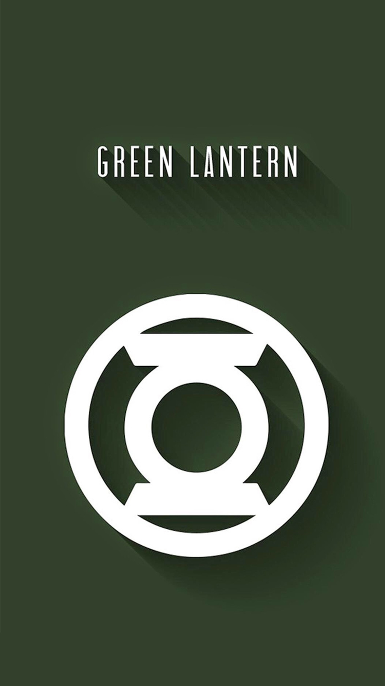 A green lantern logo on a green background with a long shadow (avengers, green lantern, marvel, superhero)