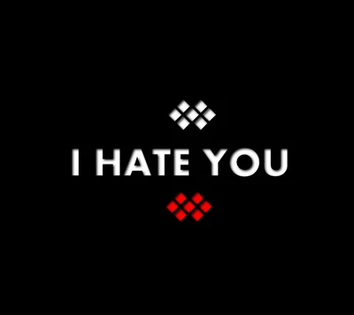 I Hate You: A Bold Statement in Contrast