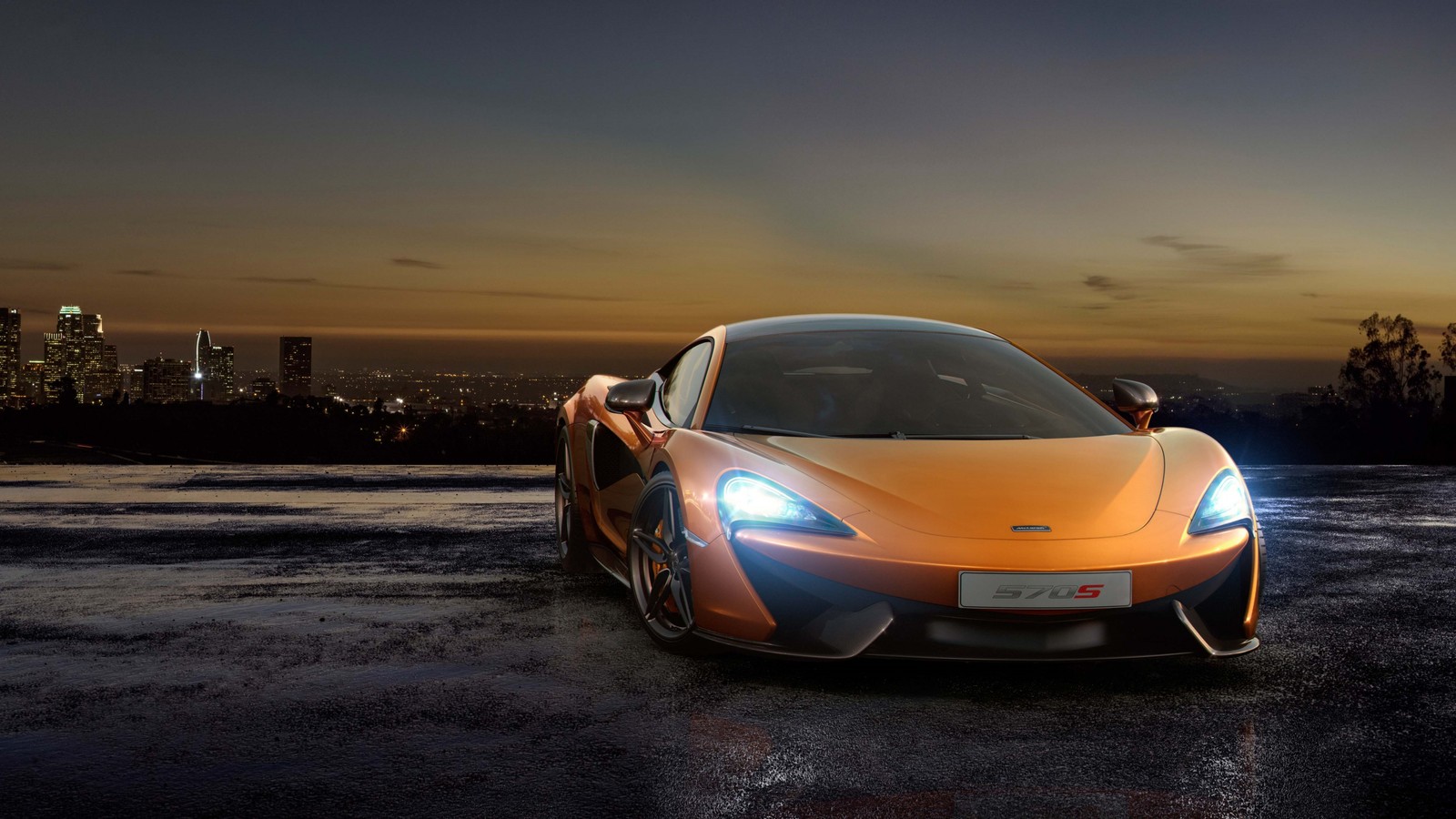 Скачать обои макларен 570с, mclaren 570s, машина, суперкар, спортивный автомобиль