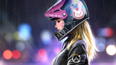 dva, overwatch, видеоигра