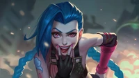 jinx, lol, league of legends, jogo de vídeo, arte