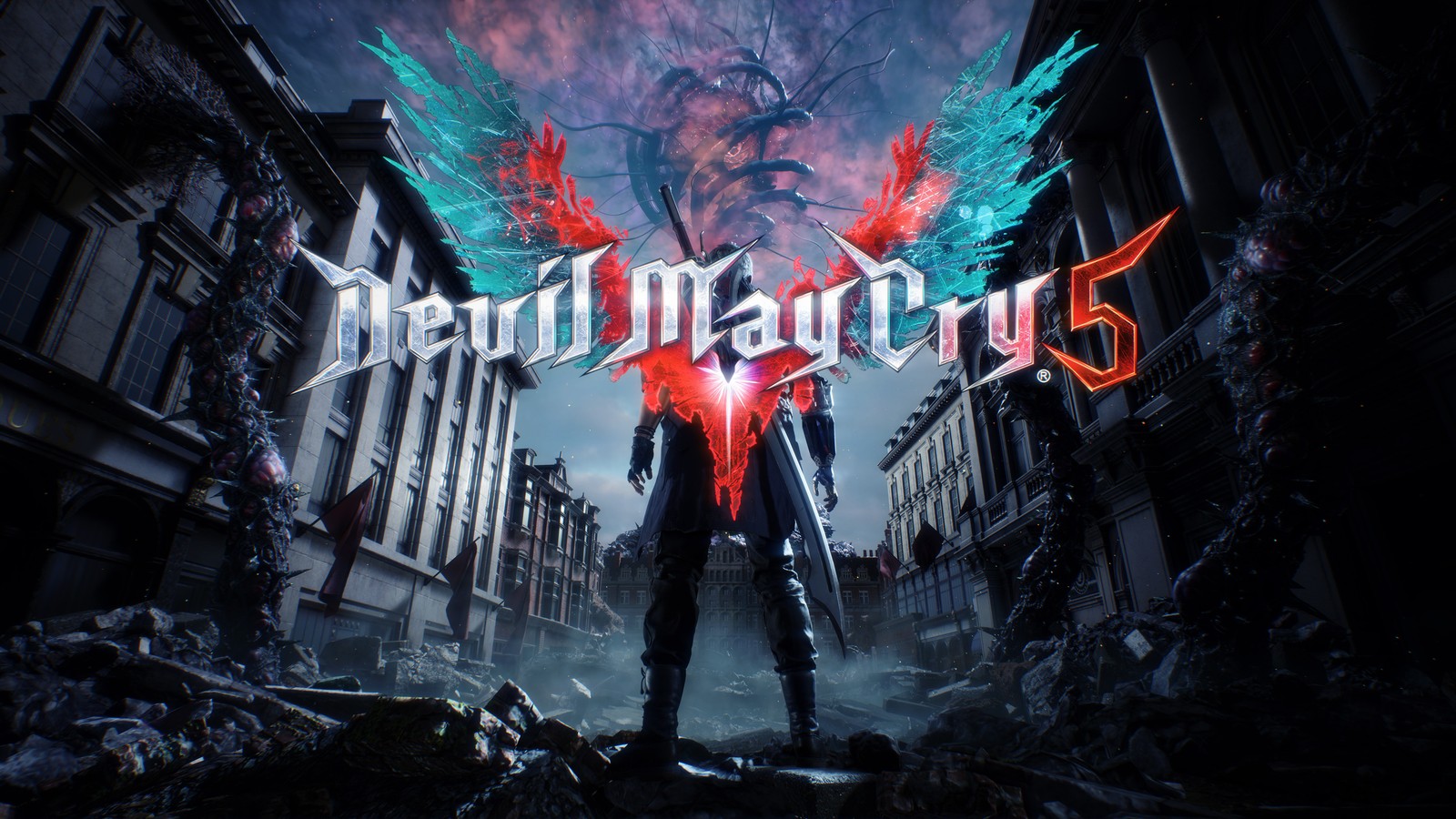 Lade devil may cry 5, videospiel, nero, spiele, 4k hintergrund herunter