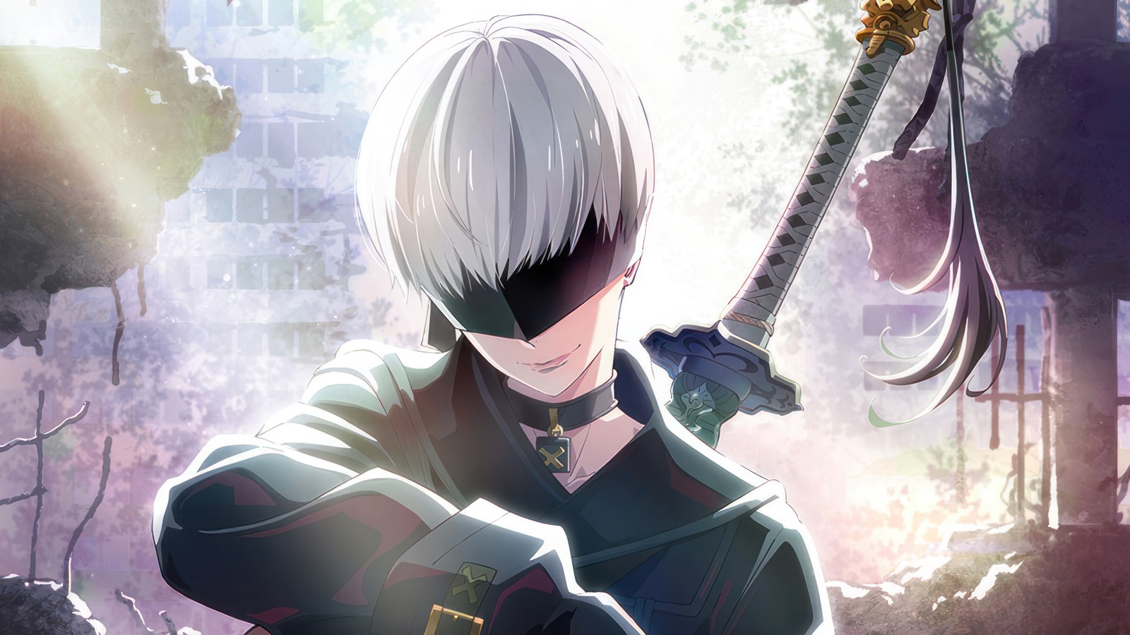 Descargar fondo de pantalla yorha 9s, yorha no9 tipo s, yorha no9 type s, nier automata ver11a, nierautomata ver11a