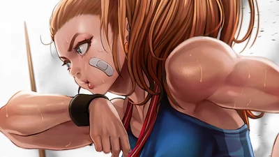 Capitaine Mizuki : Un Guerrier Féroce dans l'Anime One Punch Man