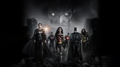 Liga da Justiça de Zack Snyder: Super-heróis icônicos da DC se unem em um cenário escuro e épico