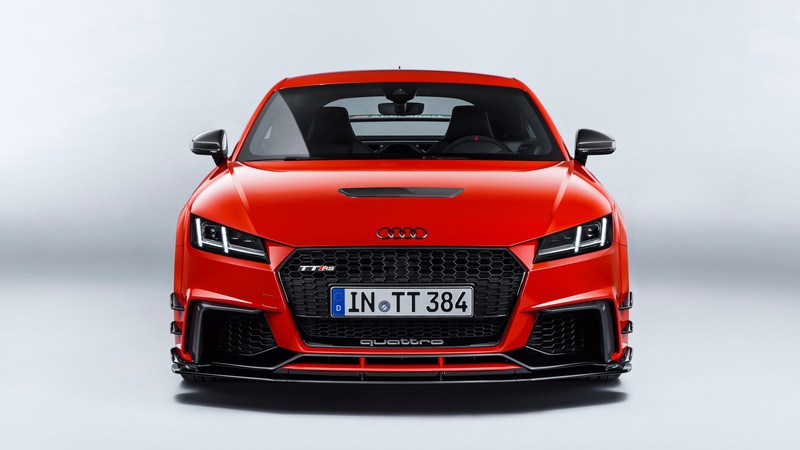 Фронтальная часть красного audi tt8 (audi r8, audi, машины, volkswagen group, ауди s4)