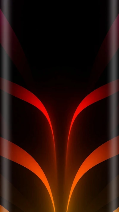 abstract, beauty, edge style, orange, red