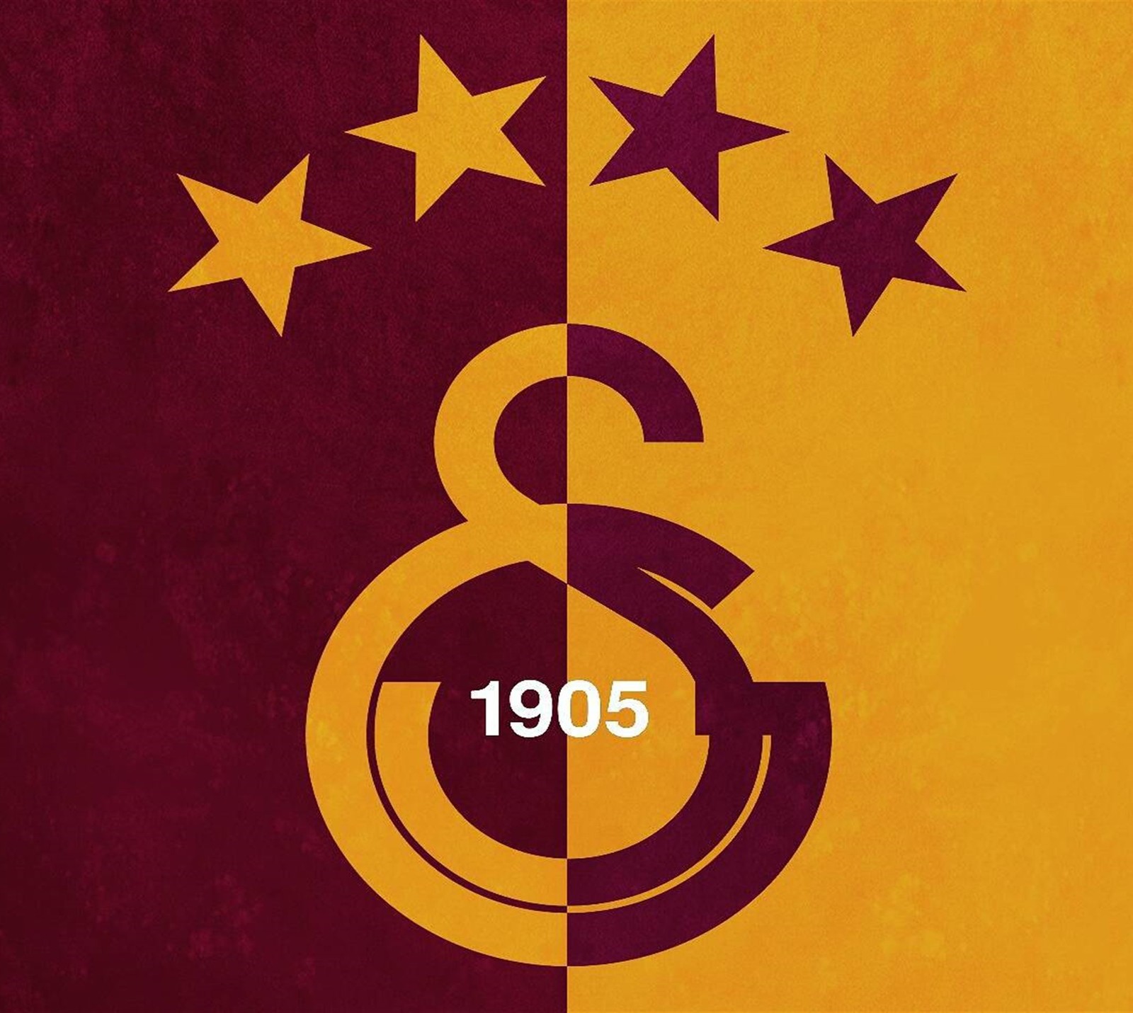 Un primer plano de un logo de fútbol con estrellas (4yldz, galatasaray)