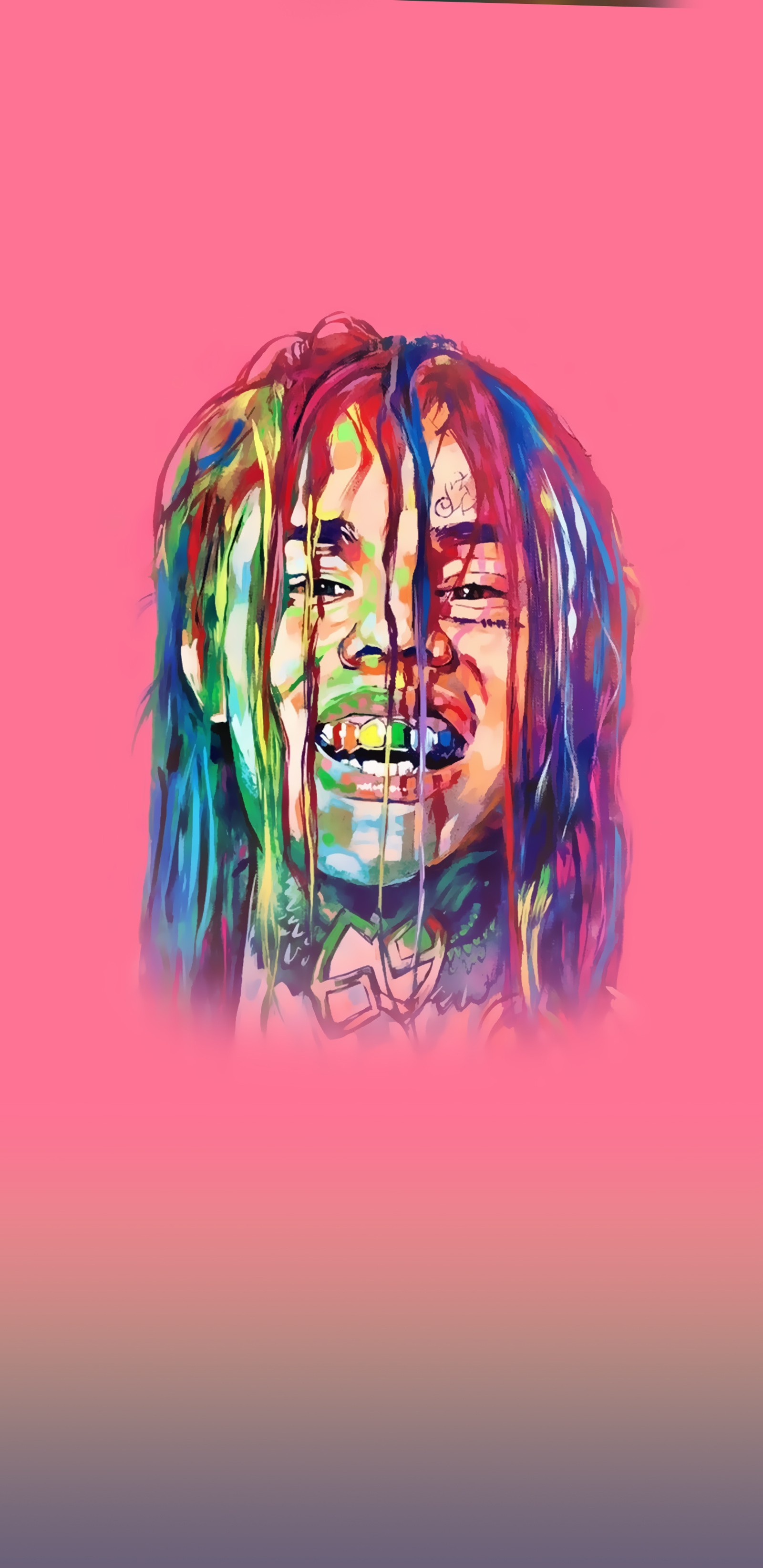 Téléchargez le fond d'écran 69, 6ix9ine, hip hop, musique, rose