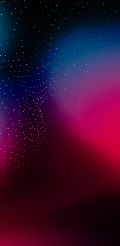 Fond d'écran AMOLED abstrait avec des dégradés vibrants de bleu et de rose