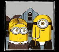 Minions Reimagine American Gothic in Hilarious Twist