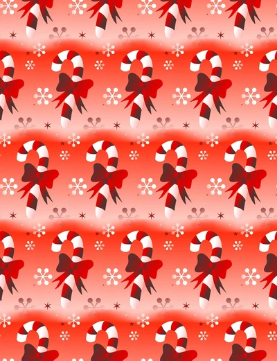 Festive Candy Cane Pattern for the Holiday Season