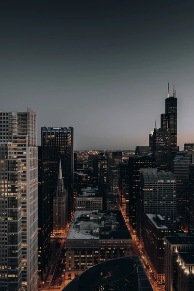 Nachthimmel von Chicago: Ein atemberaubender Blick auf die Südseite