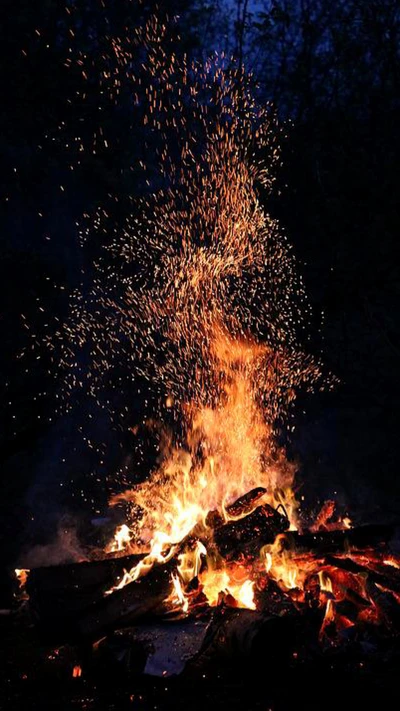 Glut von Wärme inmitten der Winterkälte