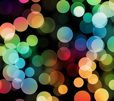 abstract, circles, colorful, lights