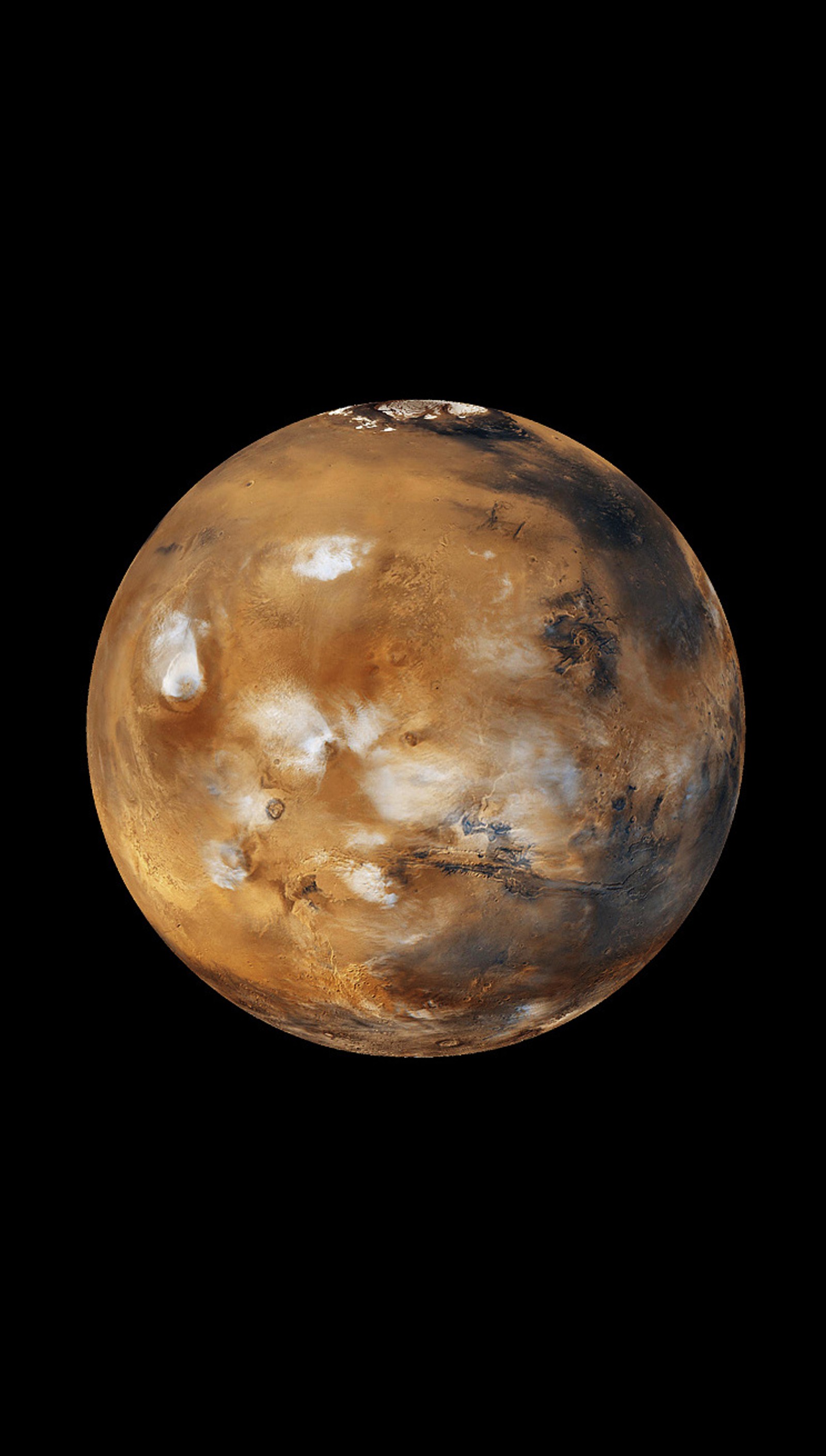 Nahaufnahme eines planeten mit einer sehr großen menge an wolken (mars, natur, foto, raum)