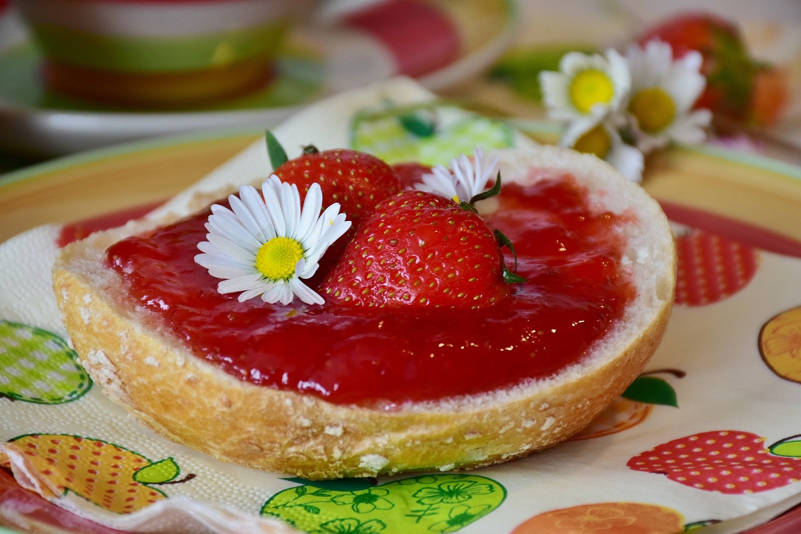 Baixar papel de parede morango, torta de morango, bolo, geleia, sobremesa