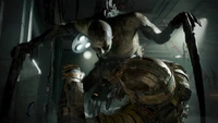 Encontro intenso com um necromorfo no remake de Dead Space