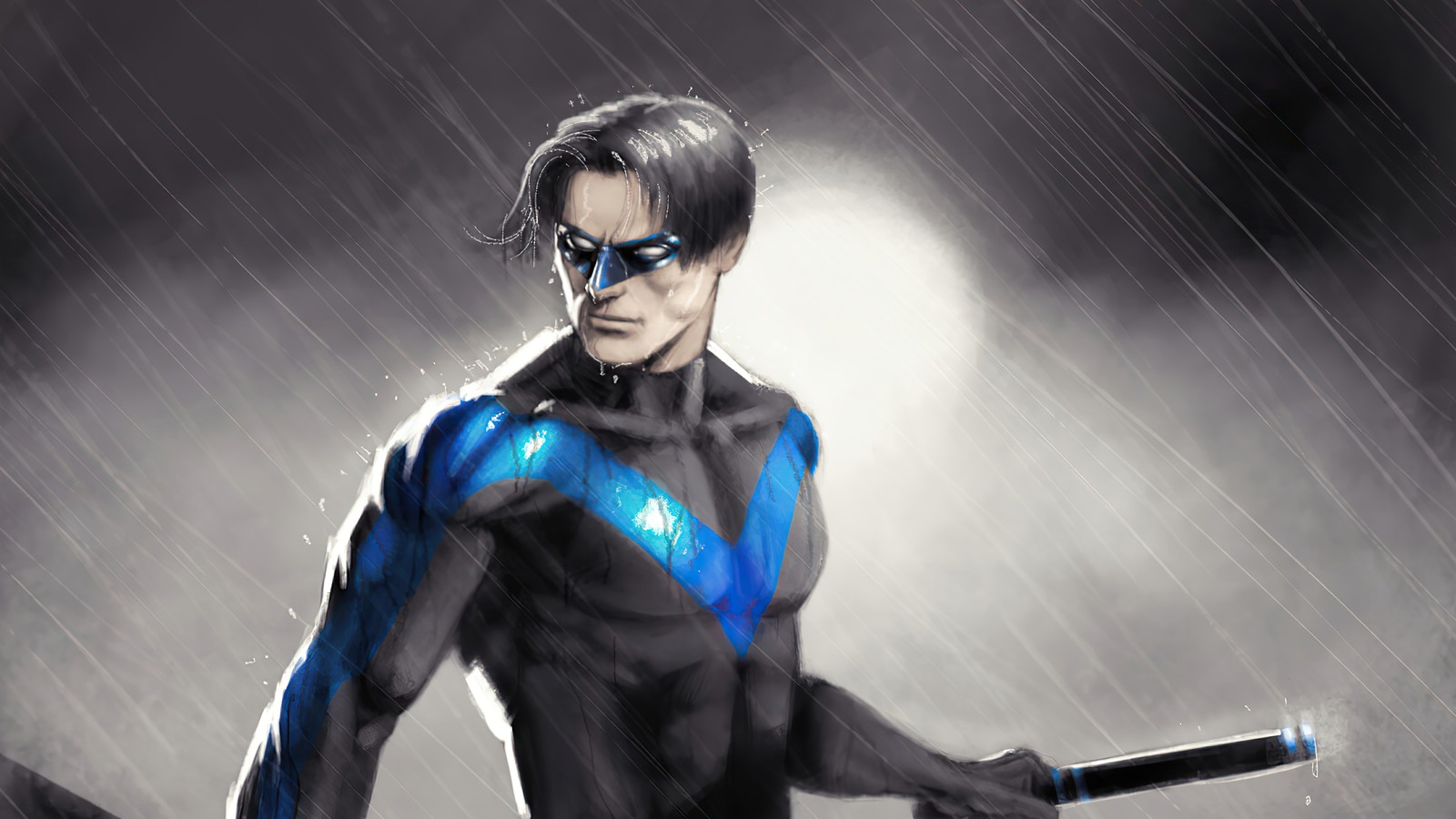 nightwing, dc comics, superhero, comics, comic wallpaper