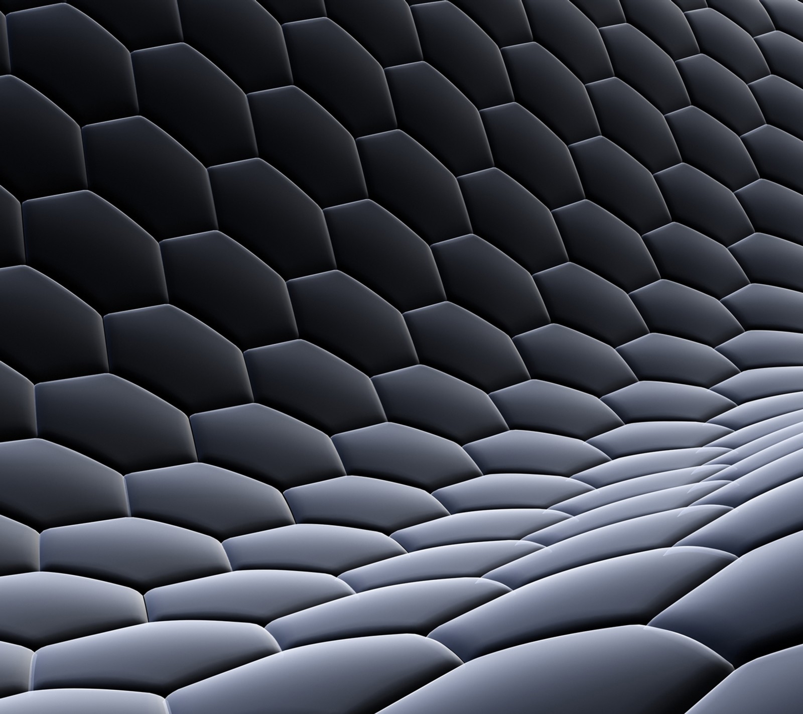 A close up of a black and white abstract background with a pattern (3d, cell, walls)