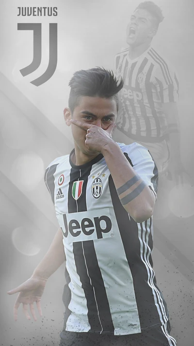 Dybala célèbre un but pour la Juventus en Serie A 2017