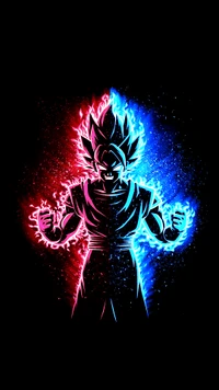 4k, anime, black, blue, dragon ball