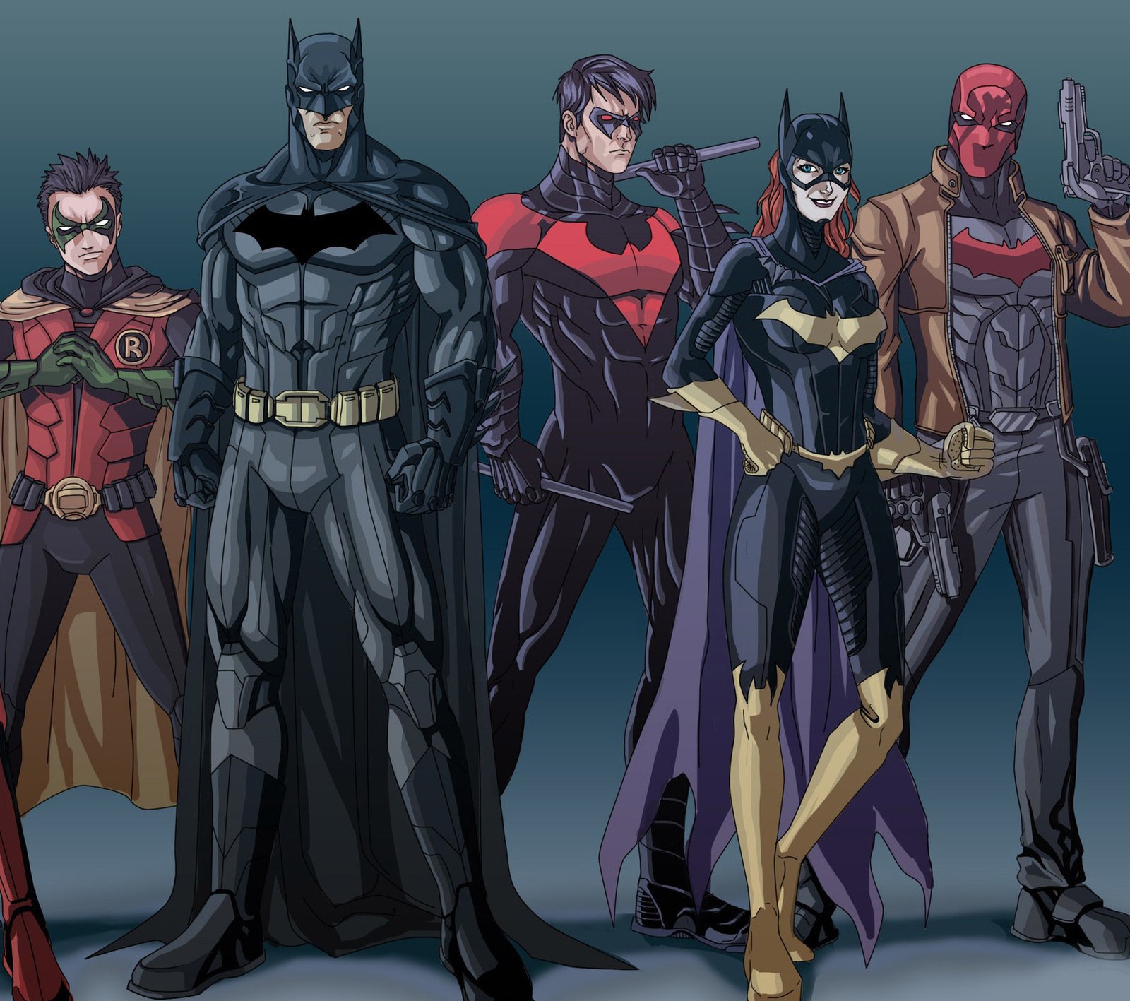 Batman and the red hoods by the - dark - knight (cartoons, dc comics characters)