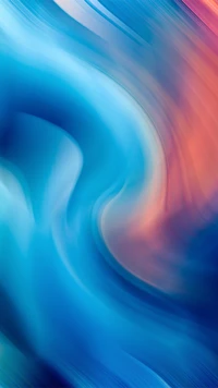 Wavy Abstract Gradient Background in Blue and Pink