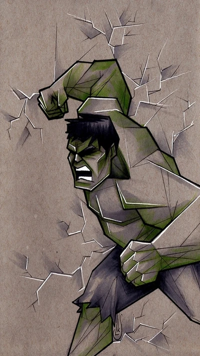 Hulk Emerges: A Powerful Smash through Barriers