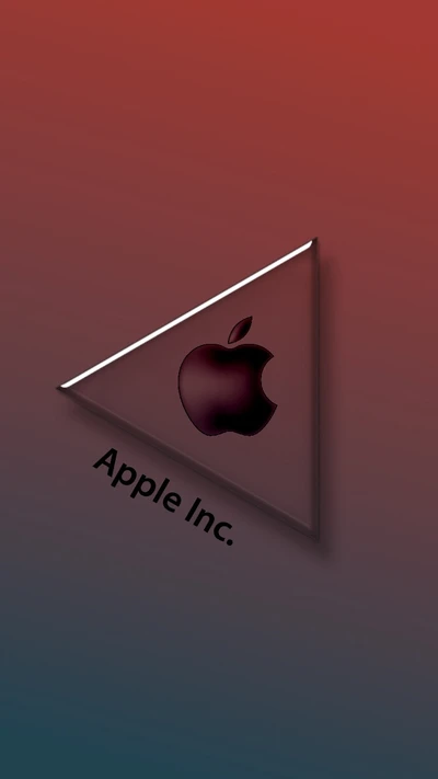 manzana, iphone, logotipo, rojo