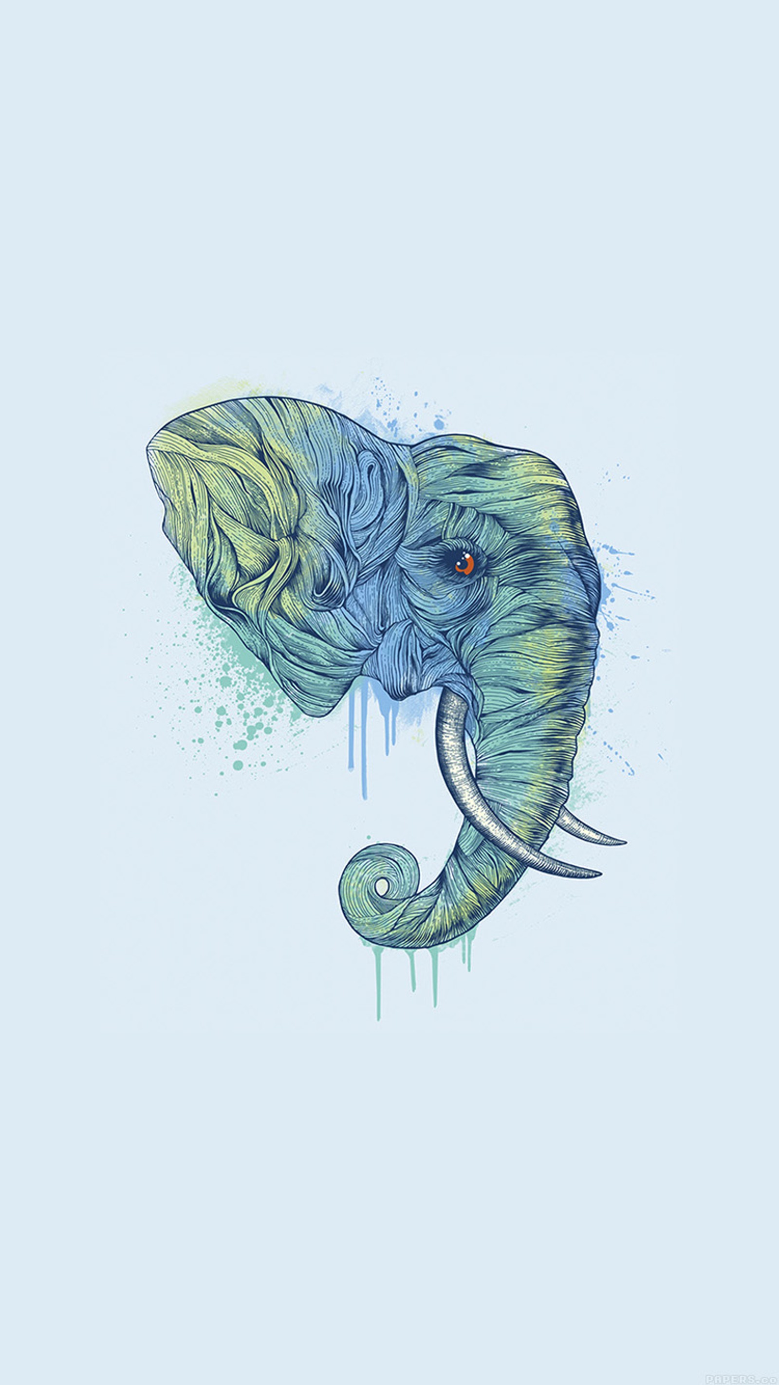 elephant, ilustration wallpaper