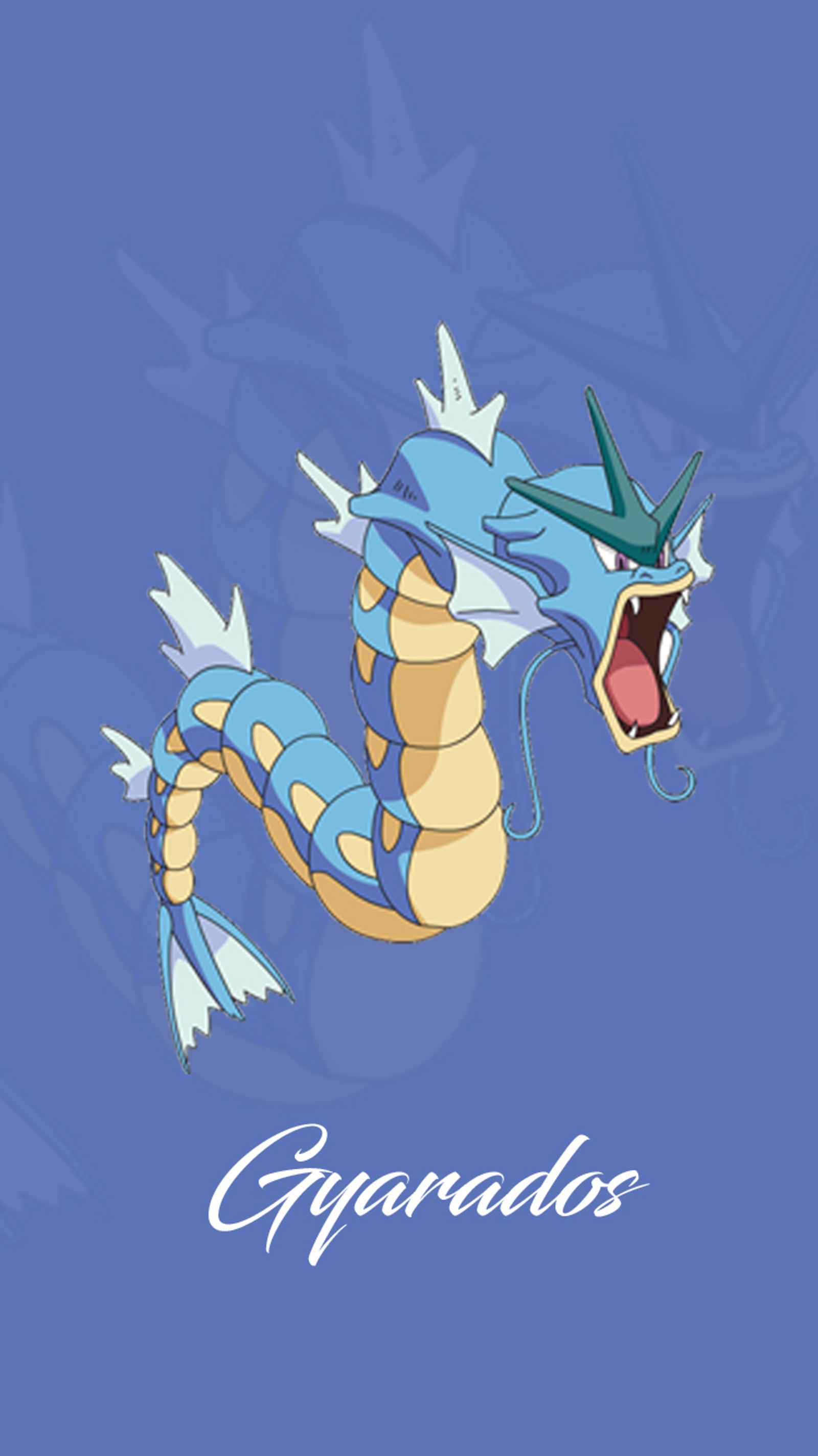 Скачать обои игра, идти, гьярадос, gyarados, покемоны