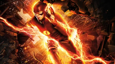 the flash, chaleur, flamme, feu, illustration