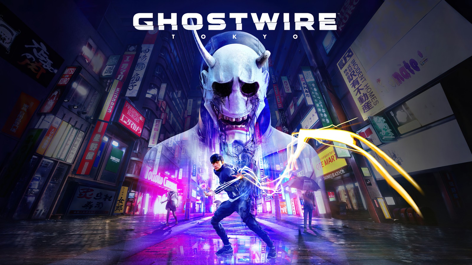 Ghostwire - el videojuego (ghostwire tokyo, videojuego, cartel)