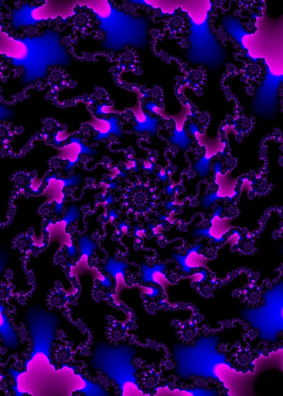 rotación, azul, violeta, púrpura, arte fractal